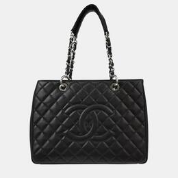 Chanel Black Calfskin Grand Shopping Tote Bag 1132660