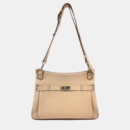 Hermes Argile Taurillon Clemence Jypsiere 34 Shoulder Bag 1132664