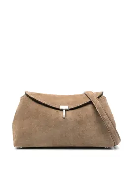 Toteme T-Lock suede shoulder bag 28917805