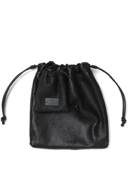 Y's logo-appliqué clutch bag 29524667