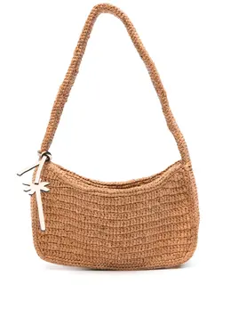 Manebi interwoven-raffia shoulder bag 29543214