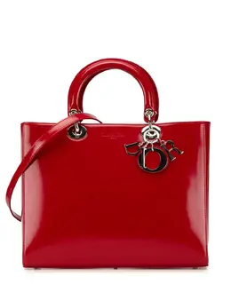 Christian Dior 1997 Large Patent Lady Dior satchel 29706842