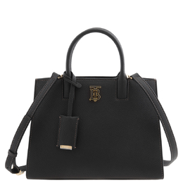 Burberry Black Frances TB Plaque Tote Bag 8072511