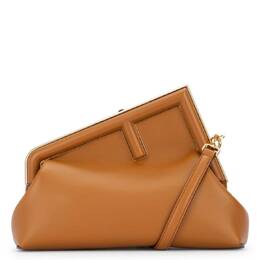 Fendi First Midi Nappa Leather Clutch 8bp137-abve-f0nyj