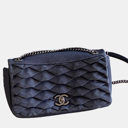 Chanel Scale Effect Denim Small CC Flap Bag 1131831