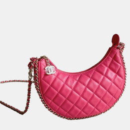 Chanel Quilted Leather CC Moon Bag 1131836