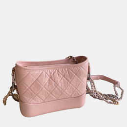 Chanel Pink Quilted Calfskin Small Gabrielle Hobo Bag 1131862
