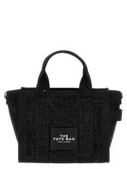 Marc Jacobs-The Crystal Canvas Small Tote Borse A Mano Nero-Donna 51737259213140