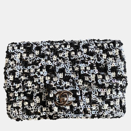 Chanel Black Sequins Rectangular Mini Flap Bag 1131870