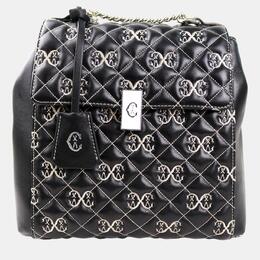 Charriol Black/Beige Leather Le Reve Backpack 1126816