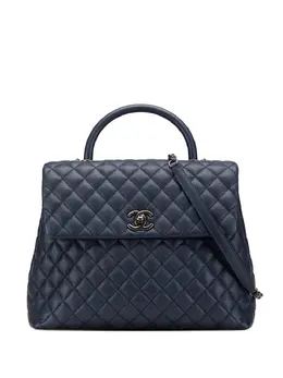 Chanel 2016-2017 Large Caviar Coco Top Handle Bag satchel 29741100