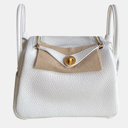 Hermes Pink Leather Mini Lindy 19 Crossbody Bag 1131728