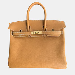 Hermes Gold Togo Leather Gold Finish Birkin 25 Bag 1131737