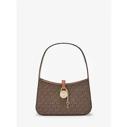 Сумка хобо Michael Kors, фактура зернистая, коричневый 103554946228