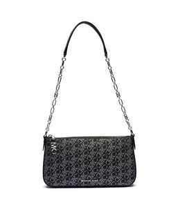 Сумка женская на плечо Michael Kors Empire с принтом на цепочке, серый mk245w00005808000os | nero