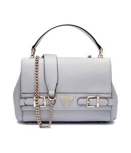 Сумка женская Guess с декоративными ремешками на цепочке, серый gu251w000038s0400os | grigio cenere
