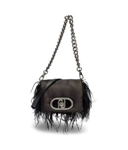 Сумка женская Liu Jo Lapuffy через плечо с перьями, черный lc252w00008022200os | nero