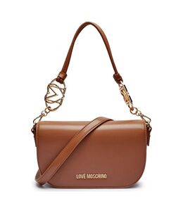 Сумка женская Love Moschino через плечо с декоративным ремнем, коричневый lm251w00002120100os | marrone