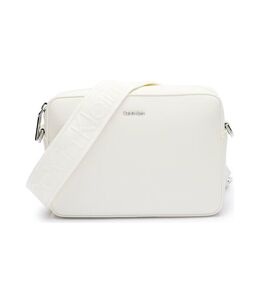 Сумка мессенджер женская Calvin Klein с логотипом бренда, экрю ck252w000045c7700os | écru