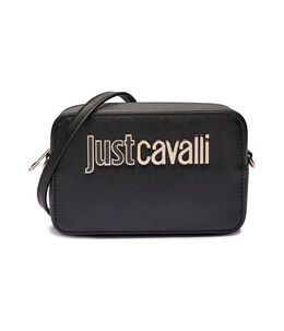 Сумка женская Just Cavalli кросс-боди с золотым логотипом бренда, черный ca245w00000489900os | nero