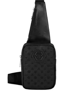 Philipp Plein monogram-pattern messenger bag 25347284