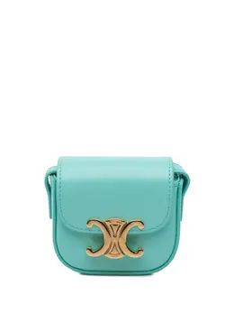 Celine 2021 Mini Shiny Calfskin Triomphe crossbody bag 29787457