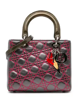 Christian Dior 2011 Anselm Reyle Medium Metallic Lambskin Cannage Lady Dior satchel 29788241