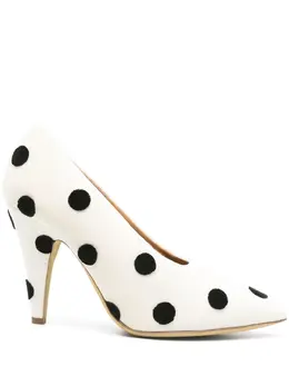 Moschino 100mm polka-dot pumps 27612049