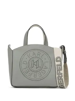 Karl Lagerfeld small K/Circle perforated tote bag 29164967