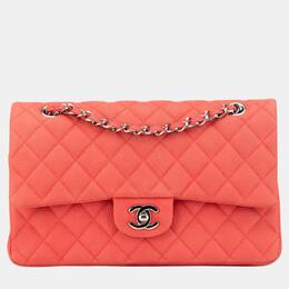 Chanel Pink Medium Classic Caviar Double Flap Bag 1127790