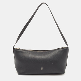 Carolina Herrera Black Leather Pochette Bag 1135032