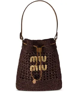 Miu Miu mini crochet bucket bag 29569564