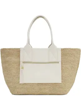 Ganni medium raffia tote bag 28285895