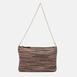 Missoni Multicolor Lurex Fabric Stripe Chain Clutch 1135427