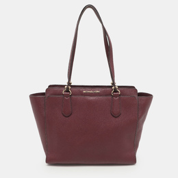 Michael Kors Burgundy Leather Dee Dee Convertible Tote 1135438