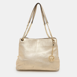 Michael Kors Gold Leather Jet Set Chain Tote 1135878