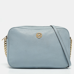 Michael Kors Pale Blue Leather Camera Shoulder Bag 1135888