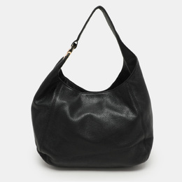 Michael Kors Black Leather Fulton Hobo 1136017