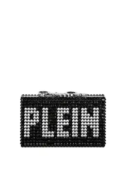 Philipp Plein crystal-embellished clutch bag 19002899