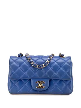 Chanel 2017-2018 Mini Rectangular Classic Lambskin Single Flap crossbody bag 29806072