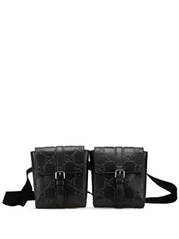 Gucci 2016-present GG Embossed Perforated Double belt bag 29808198