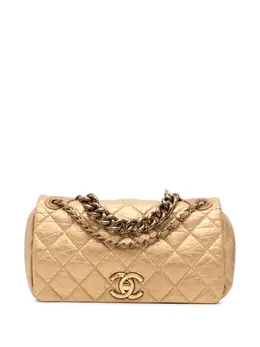 Chanel 2012 Medium Quilted Aged Calfskin Pondichery Flap satchel 29808559