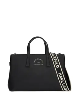 Karl Lagerfeld Rue St-Guillaume logo-plaque tote bag 29167015