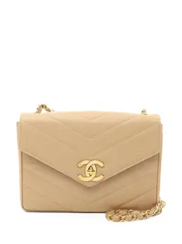 Chanel 1994-1996 V-stitch shoulder bag 29787034