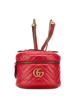Gucci 2016-2024 GG Marmont Round Matelasse Leather backpack 29821036