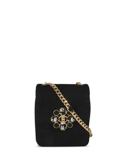 Chanel mini Camellia-appliqué shoulder bag 29796399