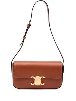 Celine 2021 Leather Triomphe Claude shoulder bag 29842594