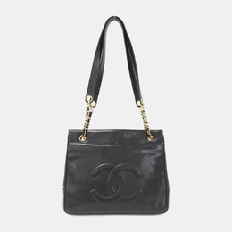 Chanel Black Leather CC Shoulder Bag 1135306