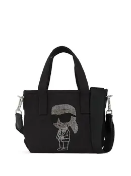 Karl Lagerfeld Ikon rhinestones tote bag 29165972