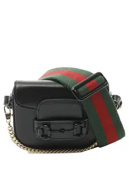 Gucci 2016-present Mini Leather Horsebit 1955 Web satchel 29851236